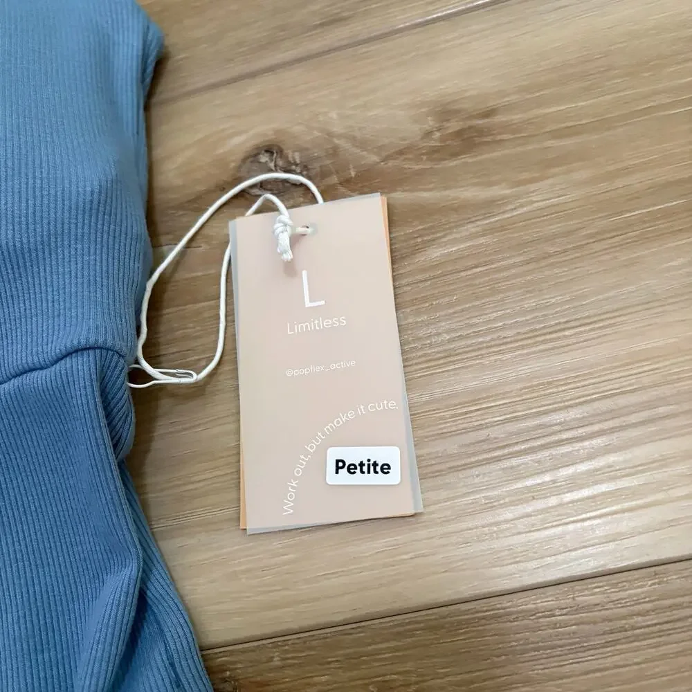 Popflex PETITE Halter Go with the Flow Jumpsuit Cool Creek L Petite - Picture 2 of 8